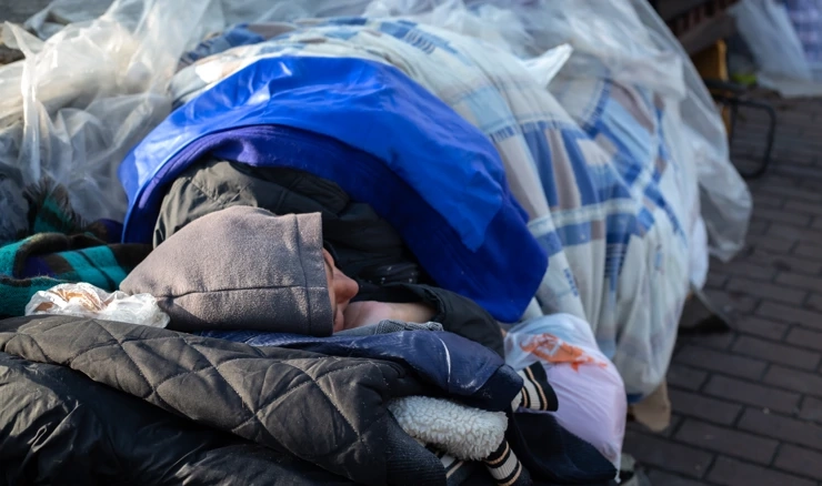 Beskućnik, ilustracija