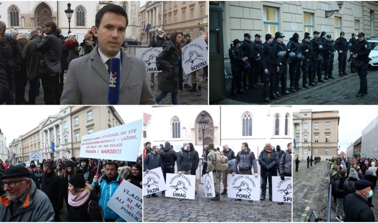 Prosvjed na Trgu svetog Marka