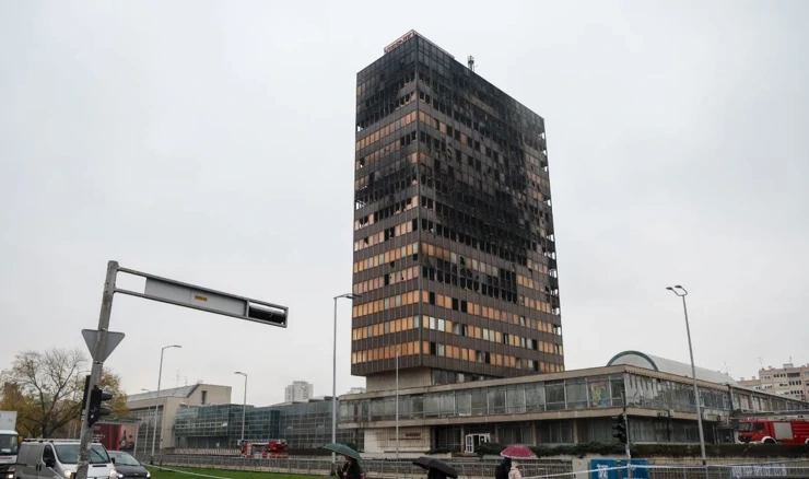 Vjesnikov neboder nakon požara