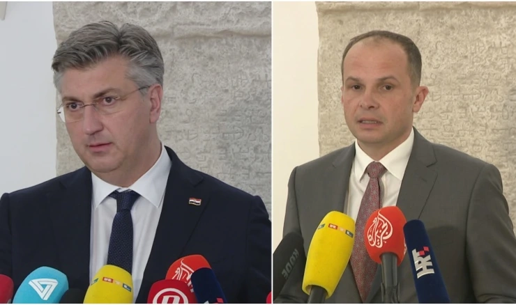 Andrej Plenković i Siniša Hajdaš Dončić