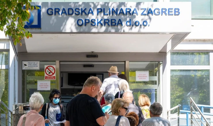 Gužva ispred Gradske plinare Zagreb