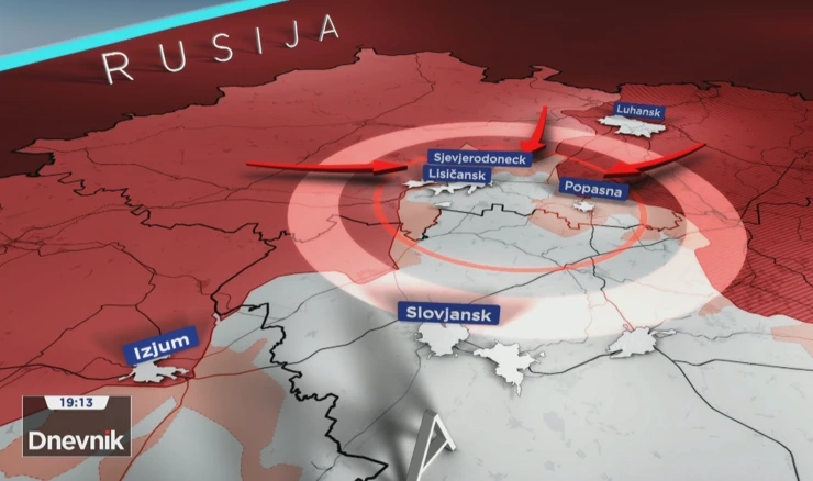 Ukrajinska vojska možda će se morati povući iz gradova u Luhansku