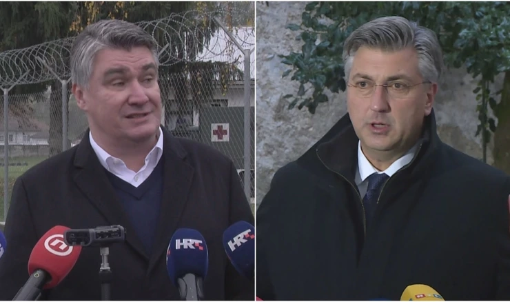 Predsjednik Milanović i premijer Plenković