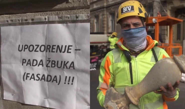 Ulicama u centru Zagreba nakon potresa nije sigurno šetati