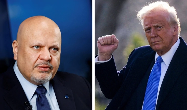 Karim Khan / Donald Trump