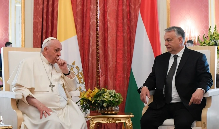 Papa Franjo i Viktor Orban 