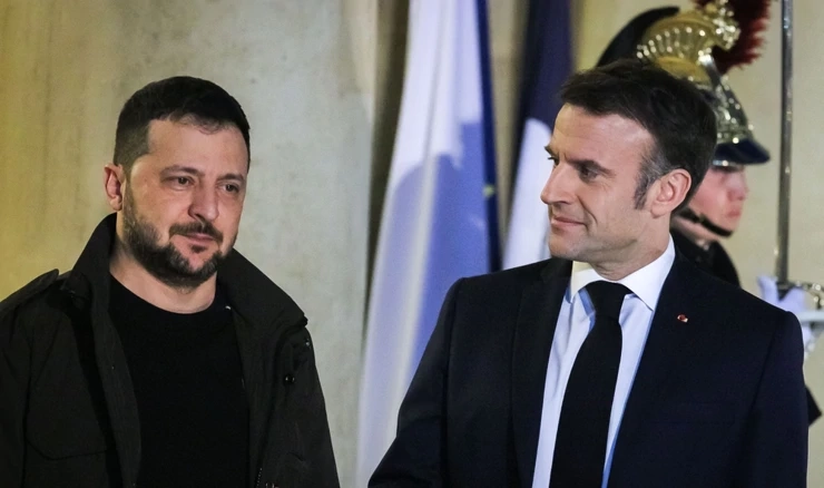 Volodimir Zelenski i Emmanuel Macron