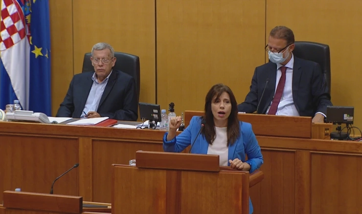 Katarina Peović i Gordan Jandroković