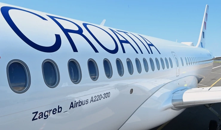 Treći novi Airbus A220-300 u floti Croatia Airlinesa 