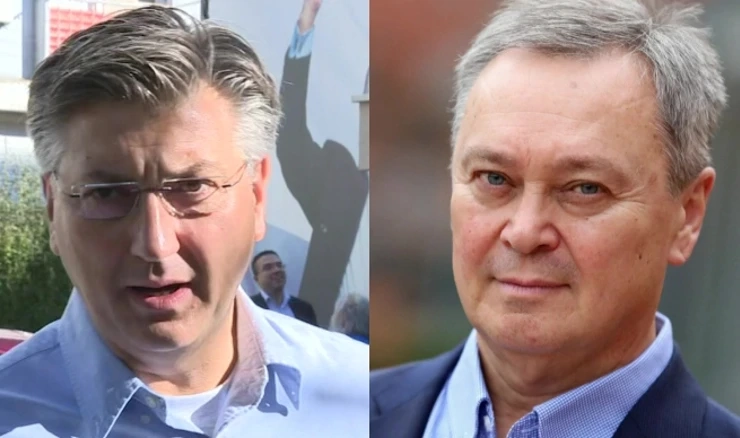 Andrej Plenković i  Zdenko Adrović 