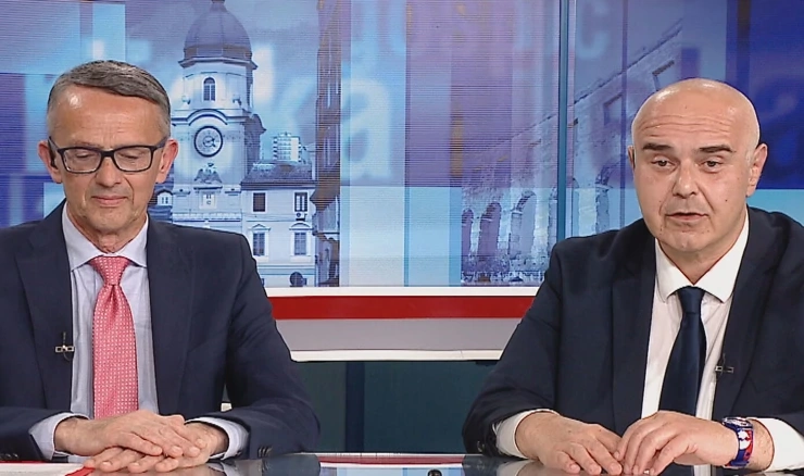  SDP-ov kandidat Ivica Lukanović i HDZ-ov Alen Ružić