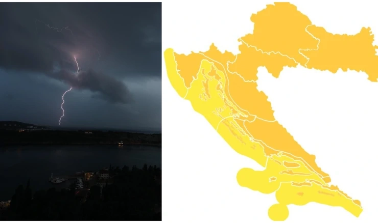 Narančasto upozorenje za grmljavinsko nevrijeme u cijeloj zemlji