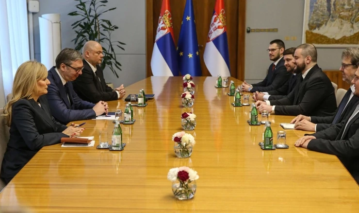 Tomislav Žigmanov na sastanku s Aleksandrom Vučićem