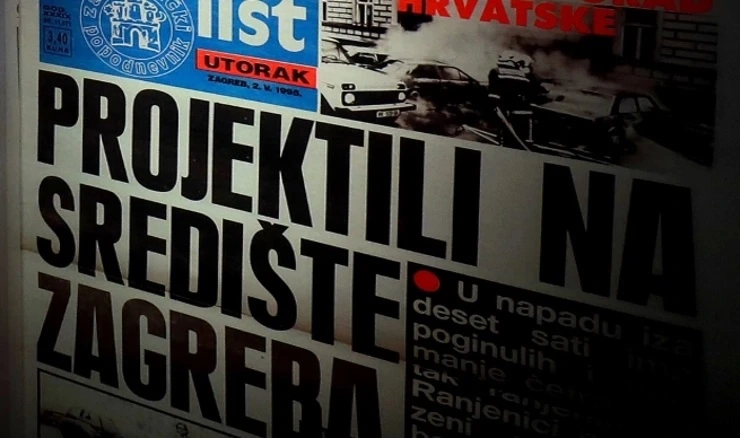 Jahrestag des Raketenangriffs auf Zagreb / Illustration