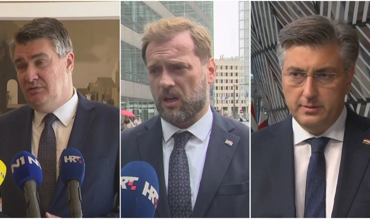 Zoran Milanović, Mario Banožić i Andrej Plenković
