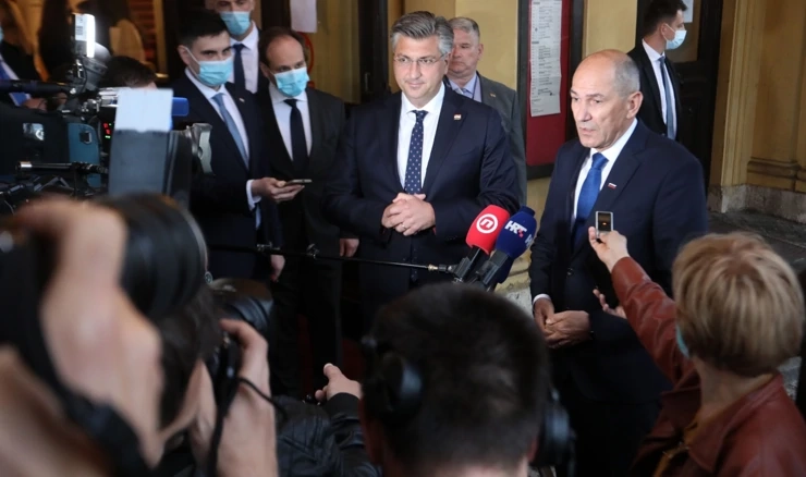 Andrej Plenković i Janez Janša