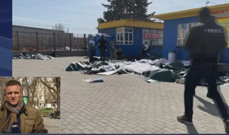 Strašni prizori napada na željezničku postaju Kramatorsk šire se društvenim mrežama. 