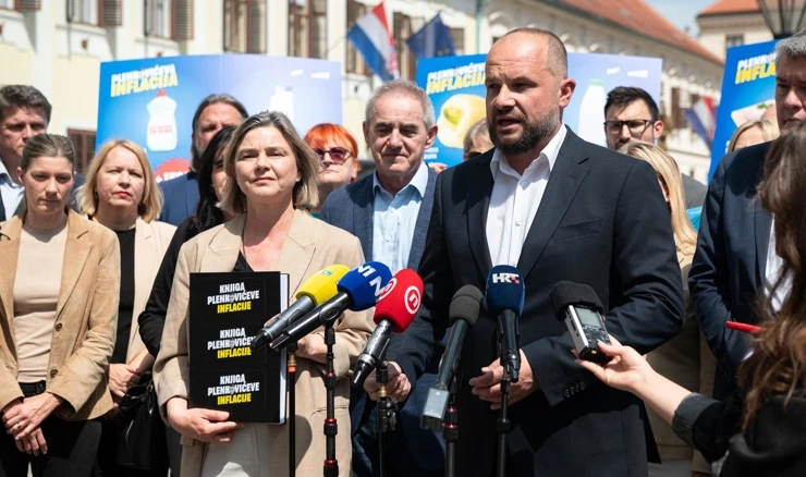Najava zajedničke kampanje SDP-a i Možemo! "Plenkovićeva inflacija"