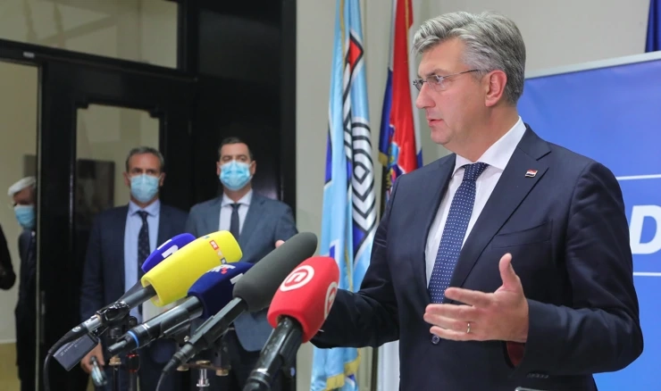 Andrej Plenković nakon sastanka stranačkog vodstva, 18.10.2021.