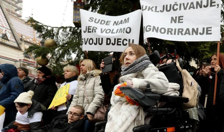 Prosvjed Udruge Sjena, arhivska fotografija