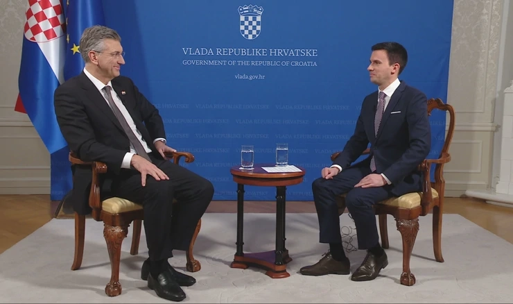 Premijer Andrej Plenković u središnjem Dnevniku HTV-a