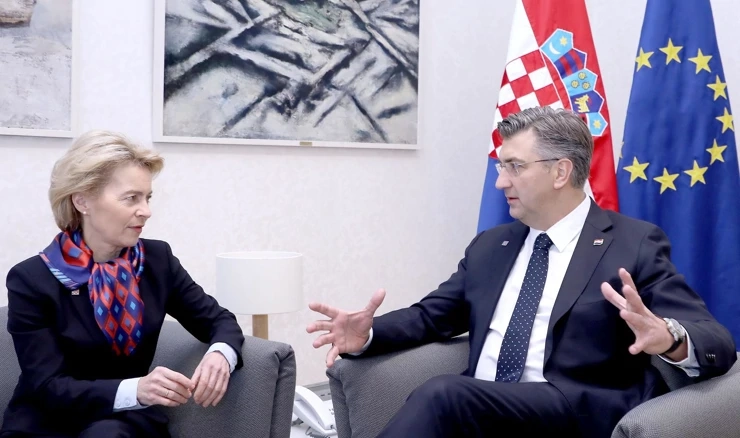 Ursula von der Leyen i Andrej Plenković, arhivska fotografija