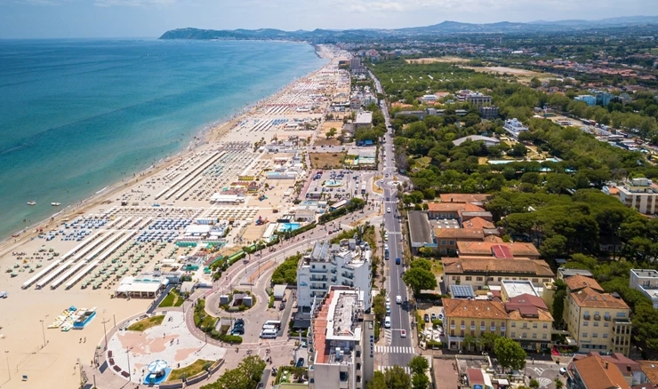Riccione, obala