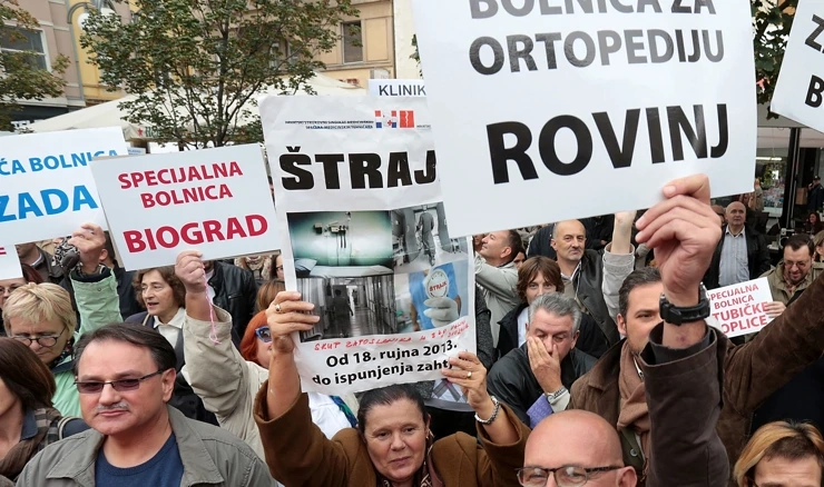 Štrajk djelatnka u zdravstvu, arhivska fotografija
