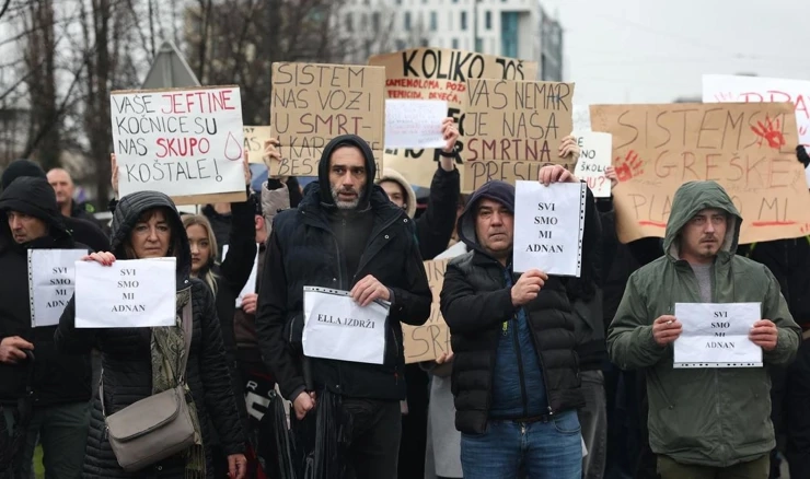 Prosvjednici u Sarajevu