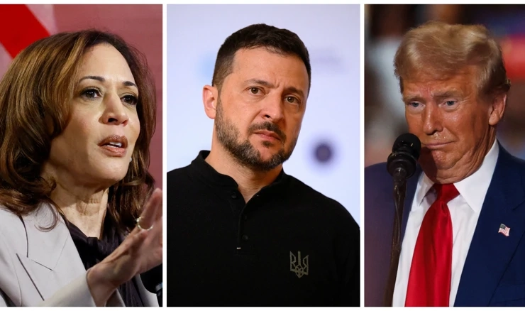 Harris, Zelenski i Trump