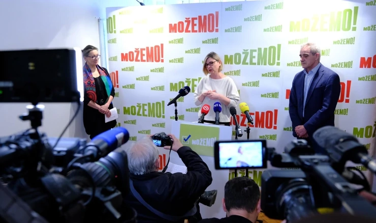 Konferencija za medije stranke Možemo 