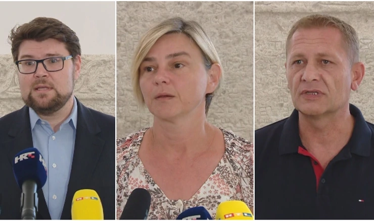 Peđa Grbin, Sandra Benčić i Krešo Beljak