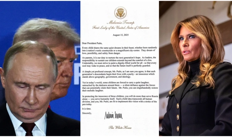 Melanijino pismo Putinu