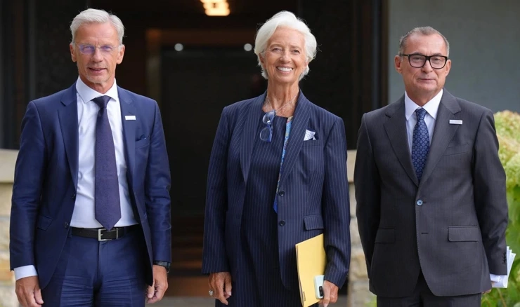 Boris Vujčić, Christine Lagarde i Joachim Nagel