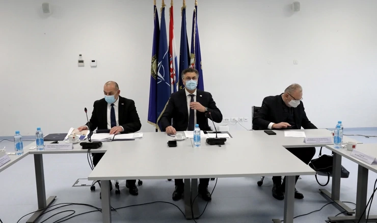 Sjednica Stožera civilne zaštite za otklanjanje posljedica katastrofe uzrokovane potresom