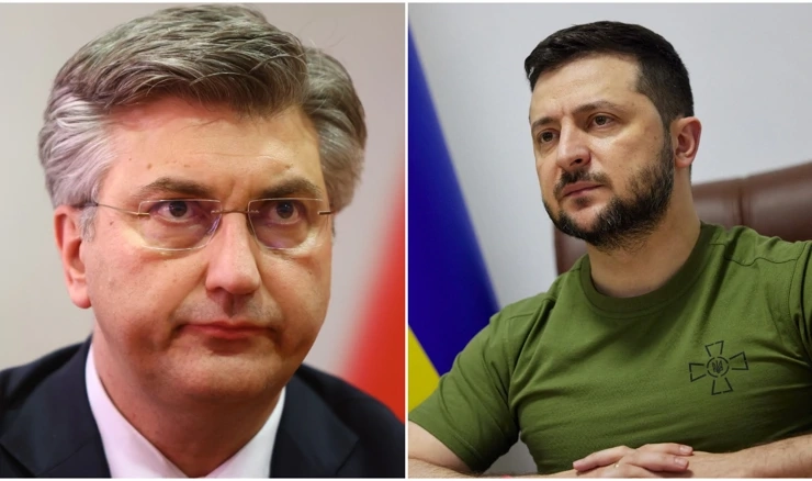 Andrej Plenković i Volodimir Zelenski