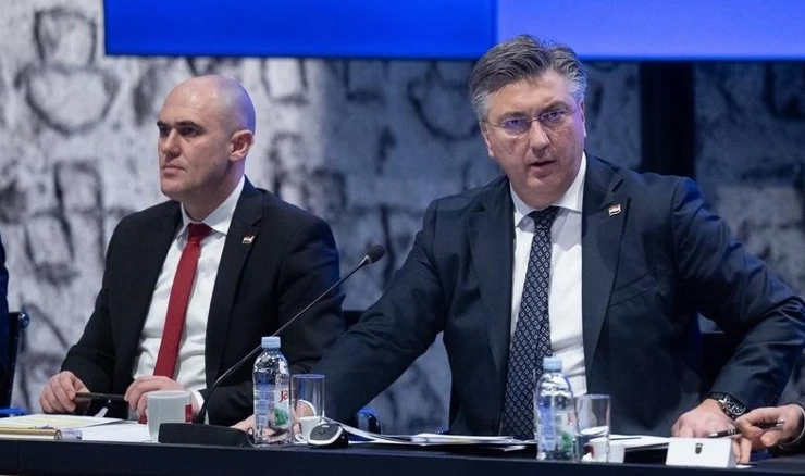 Josip Dabro i Andrej Plenković