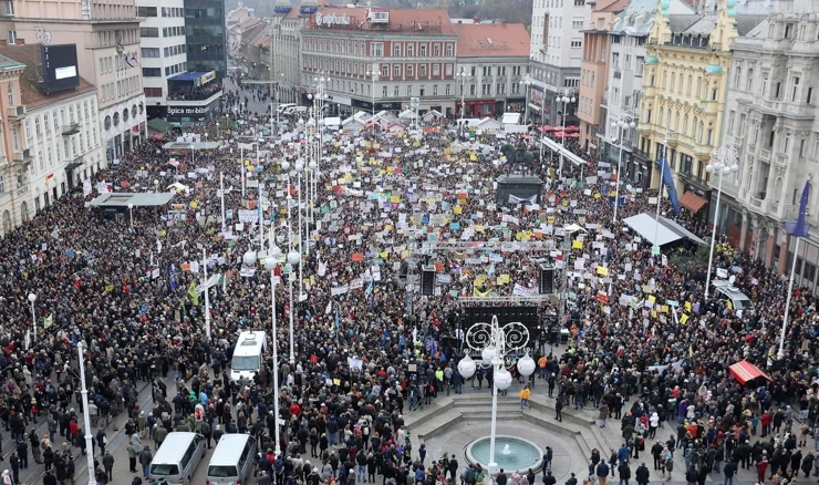 Prosvjed 'Hrvatska mora bolje'/Arhiva