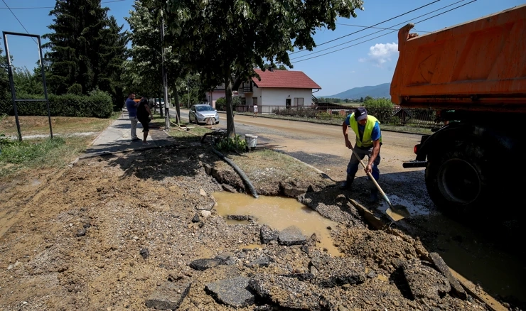 Puknuće cjevovoda u Zaprešiću