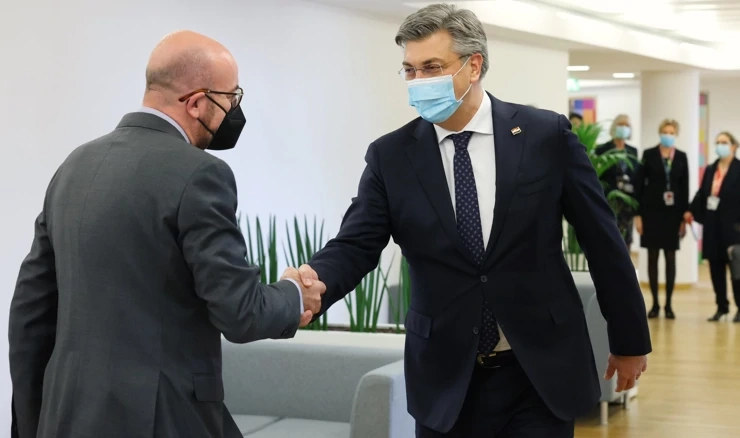 Andrej Plenković u Bruxellesu