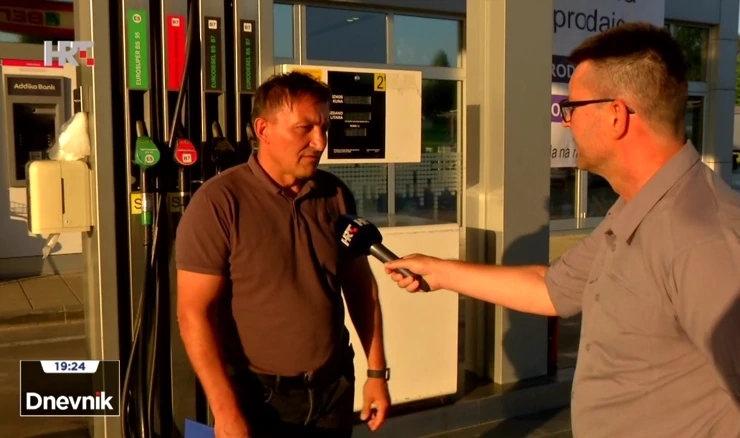 Vladimir Franjić, vlasnik benzinske postaje u Nuštru