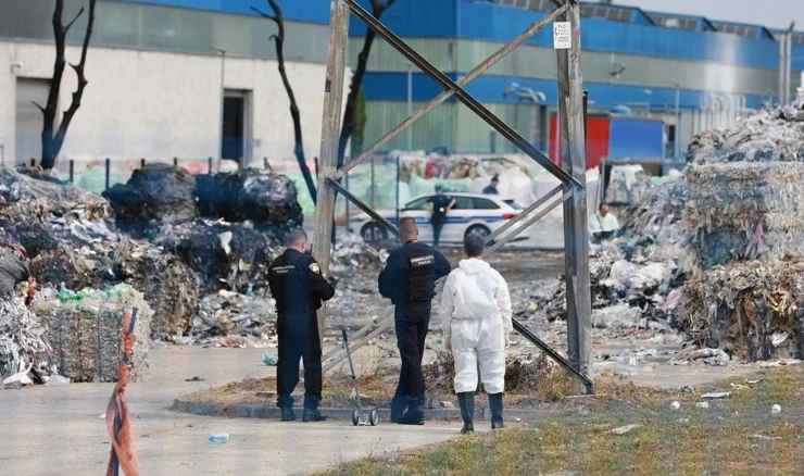 Policijski očevid nakon drugog požara u Drava International