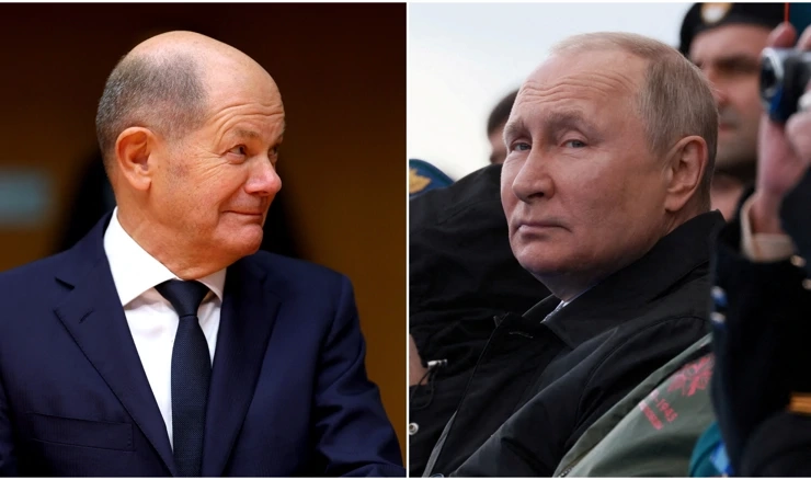 Scholz i Putin