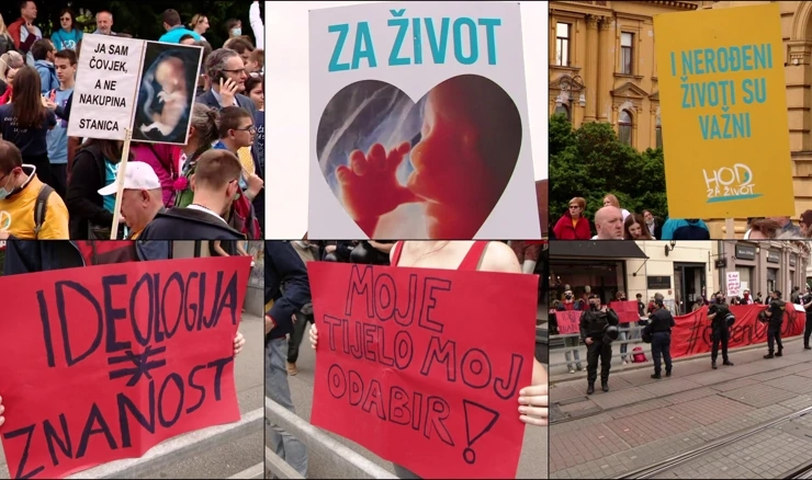 Hod za život, kontraskup i interventna policija