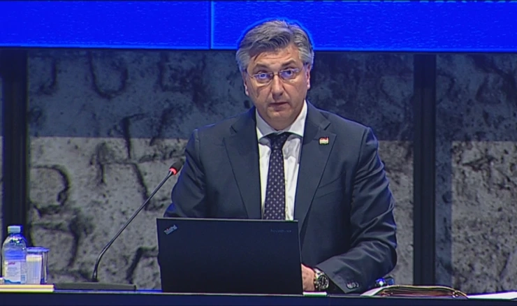 Premijer Plenković na sjednici Vlade 
