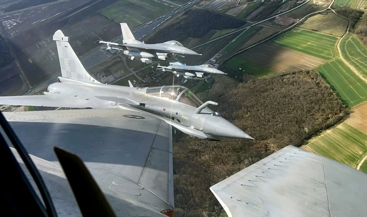 Hrvatski Rafalei i američki F-16 zajedno u letačkoj akciji