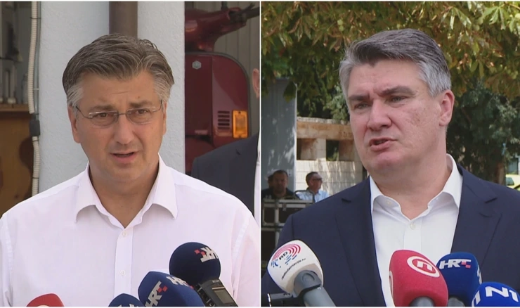 Andrej Plenković i Zoran Milanović
