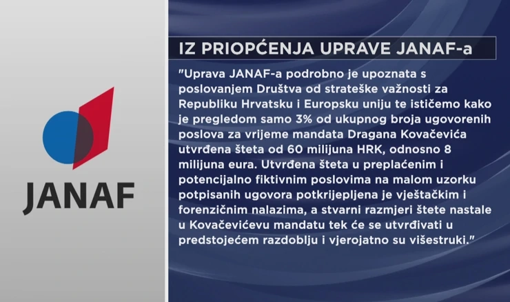 Iz priopćenja Janafa