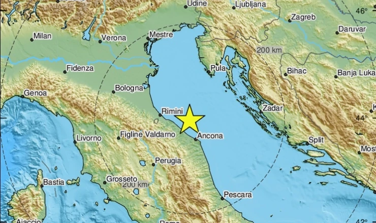 Potres magnitude 5,7 u Italiji, osjetio se i u Hrvatskoj