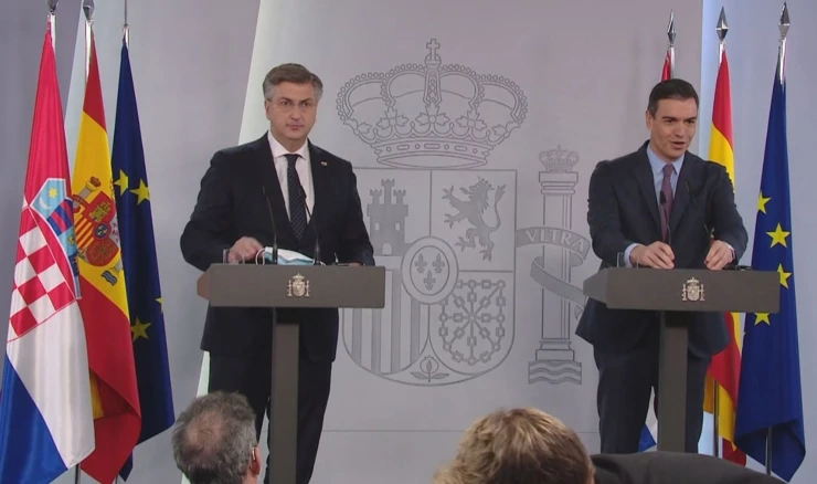 Andrej Plenković i Pedro Sanchez
